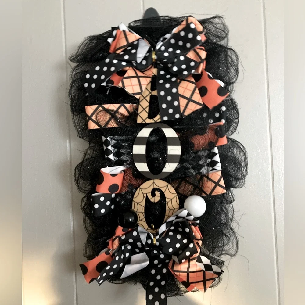 Boo Halloween wreath